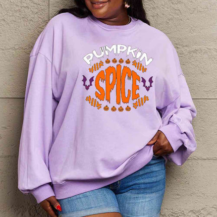 Simply Love Full Size PUMPKIN SPICE Graphic Sweatshirt