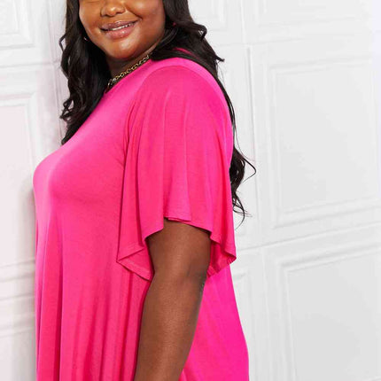 Yelete Full Size More Than Words Flutter Sleeve Top