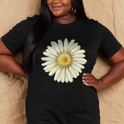 Simply Love Full Size FLOWER Graphic Cotton Tee