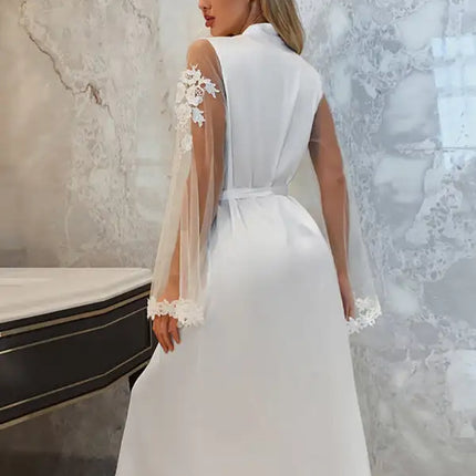 Albornoz con cinturón para mujer Ropa de estar por casa 