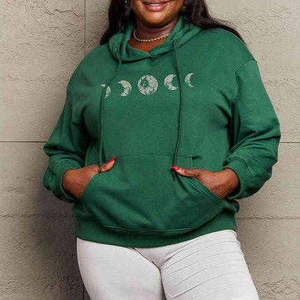 Simply Love Simply Love Full Size Dropped Shoulder Lunar Phase Graphic Hoodie