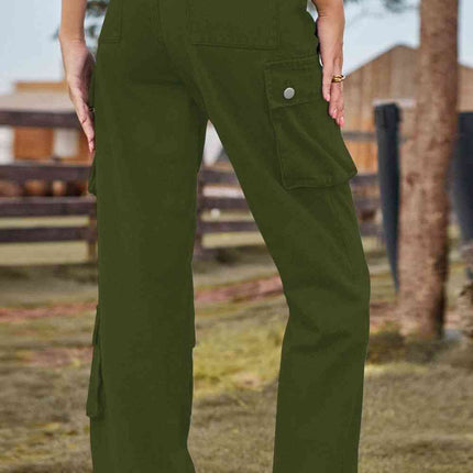 Loose Fit Long Jeans with Pockets
