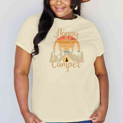 Simply Love Full Size HAPPY CAMPER Graphic T-Shirt
