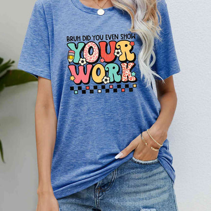 Letter Graphic Short Sleeve T-Shirt
