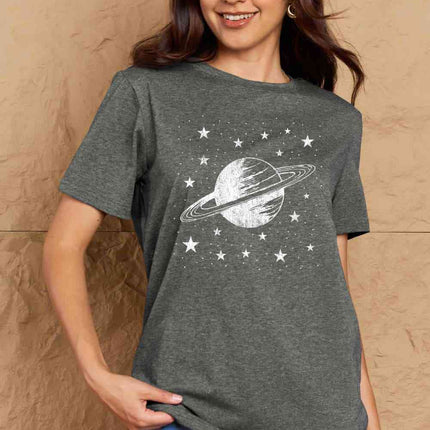 Simply Love Full Size Planet Graphic Cotton T-Shirt