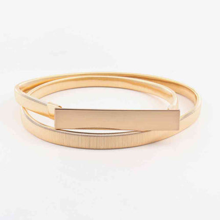 Elastic Iron Skinny Belt