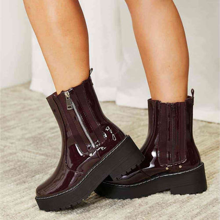 Forever Link Side Zip Platform Boots