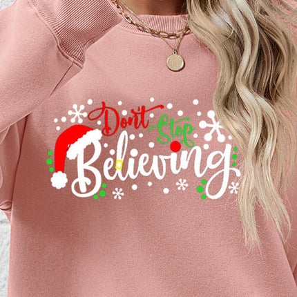 Letter Graphic Long Sleeve Sweatshirt