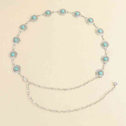 Vintage Turquoise Alloy Belt