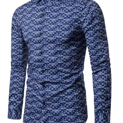 Men's Fashion Plaid Long Sleeve Shirt