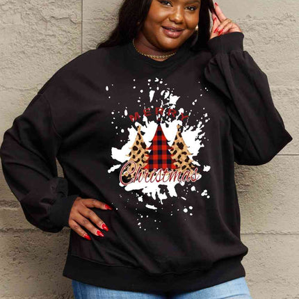 Simply Love Full Size MERRY CHRISTMAS Graphic Sweatshirt
