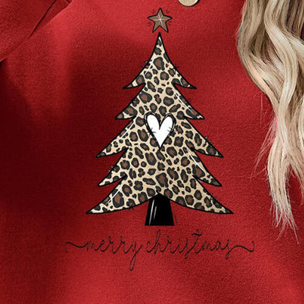 Christmas Tree Graphic Long Sleeve Sweatshirt - Vickie Lynn's