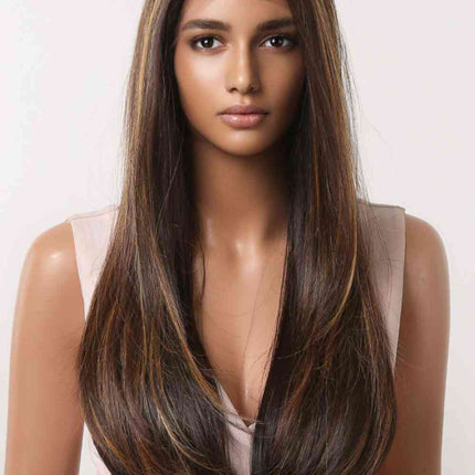 13*2" Lace Front Wigs Synthetic Long Straight 26" 150% Density