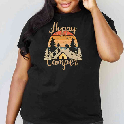 Simply Love Full Size HAPPY CAMPER Graphic T-Shirt