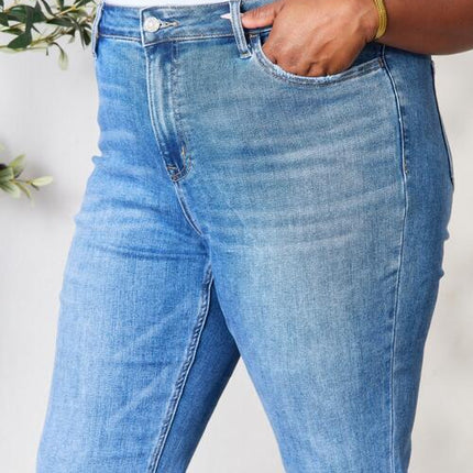 BAYEAS Full Size High Waist Straight Jeans