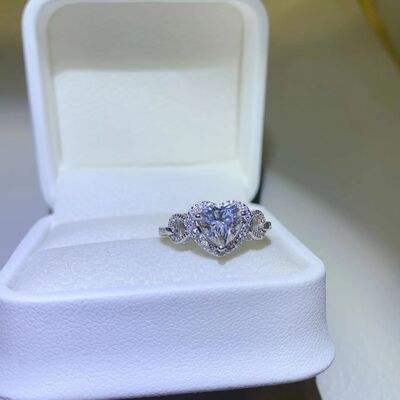 1 Carat Moissanite 925 Sterling Silver Ring - Vickie Lynn's