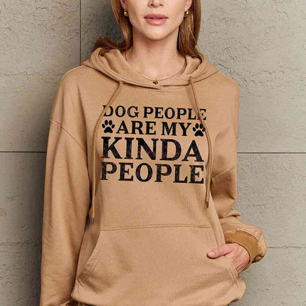 Simply Love Simply Love Full Size Dog Paw Slogan Graphic Hoodie