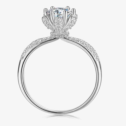 1 Carat Moissanite 6-Prong Ring