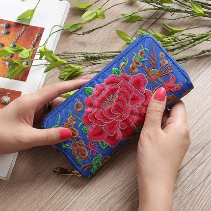 Ethnic Style Embroidered Wallet