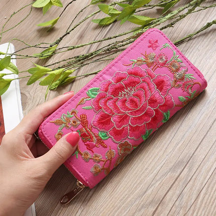 Ethnic Style Embroidered Wallet