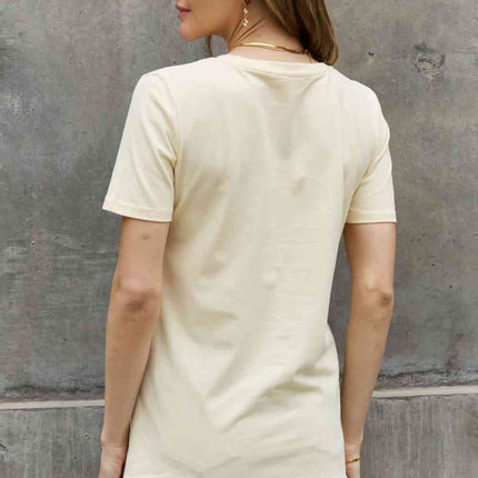 Simply Love Full Size FOOTBALL MOM Graphic Cotton Tee