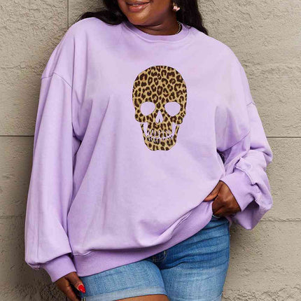 Simply Love Full Size Drop Shoulder Graphic Sweatshirt