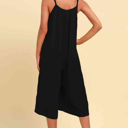Spaghetti Strap Scoop Neck Jumpsuit - Vickie Lynn's