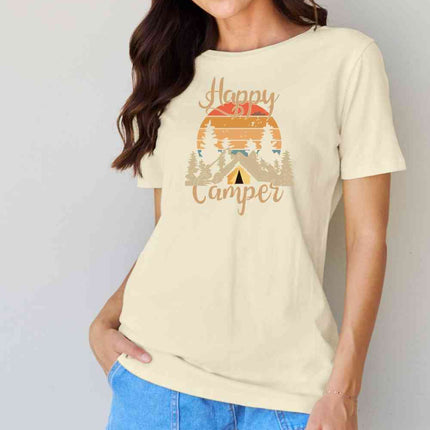 Simply Love Full Size HAPPY CAMPER Graphic T-Shirt