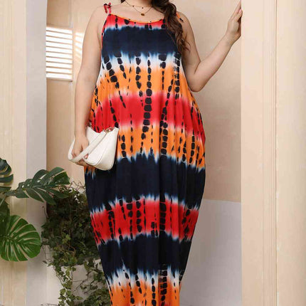 Plus Size Tie-Shoulder Maxi Dress - Vickie Lynn's