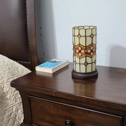 11" Tiffany Style Mosaic Tile Accent Table Lamp