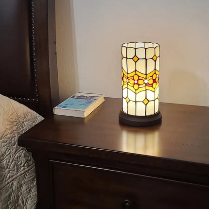 11" Tiffany Style Mosaic Tile Accent Table Lamp