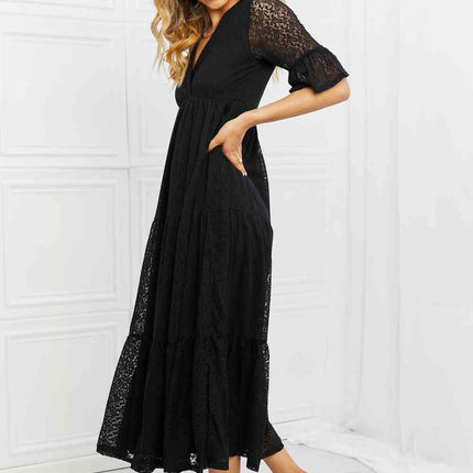 P & Rose Lovely Lace Full Size Tiered Dress