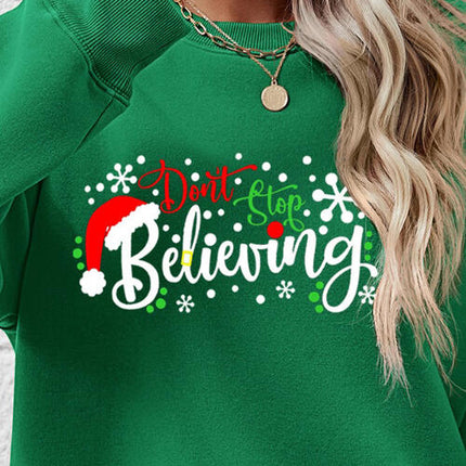 Letter Graphic Long Sleeve Sweatshirt