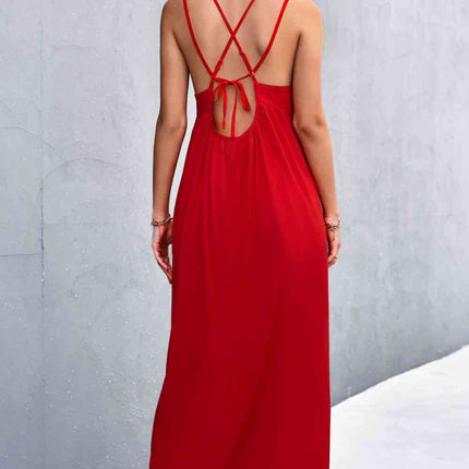 Double Strap Tie Back Dress