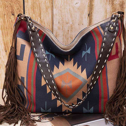 Geometric Canvas Tote Bag