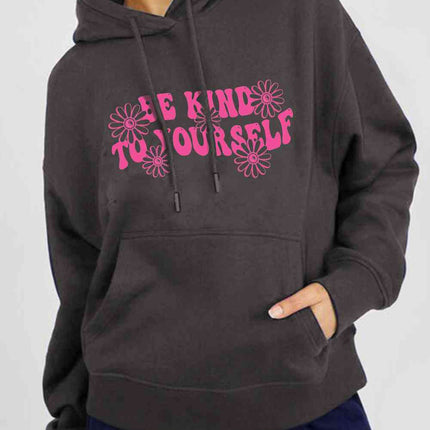 Simply Love Simply Love Full Size BE KIND TO YOURSELF Graphic Hoodie