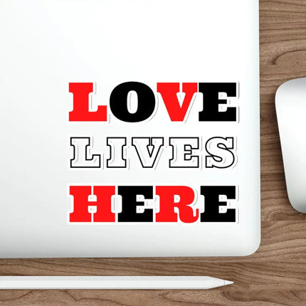 Uniquely You Die-Cut Sticker, Love Lives Here Christian Inspiration