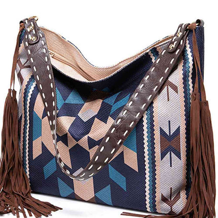 Geometric Canvas Tote Bag