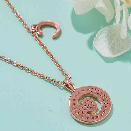 Moissanite A to J Pendant Necklace