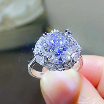 5 Carat Moissanite 925 Sterling Silver Ring