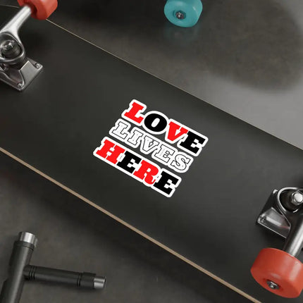 Uniquely You Die-Cut Sticker, Love Lives Here Christian Inspiration