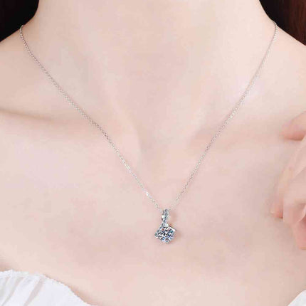 Unique and Chic Moissanite Pendant Necklace