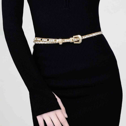 Rhinestone Metal Belt