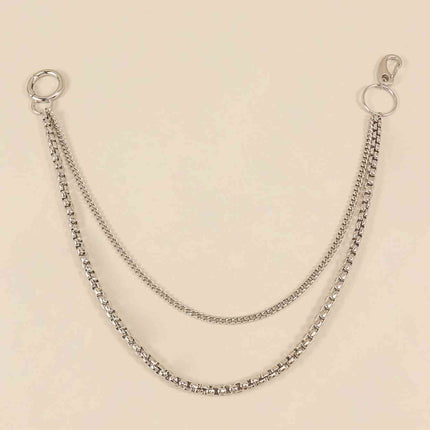 Double-Layered Metal Chain Belt