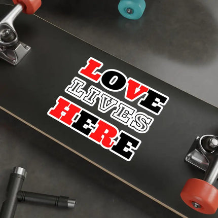 Uniquely You Die-Cut Sticker, Love Lives Here Christian Inspiration