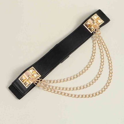 Elastic Belt with Chain