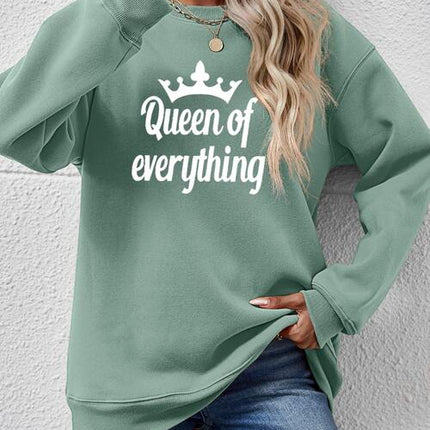 QUEEN OF EVERYTHING Round Neck Sweatshirt