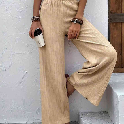 Full Size High Waist Wide Leg Pants