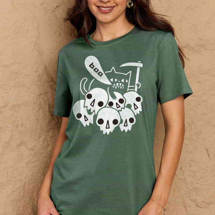 Simply Love Full Size Graphic BOO Cotton T-Shirt