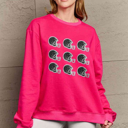 Simply Love Full Size Graphic Round Neck Sweatshirt